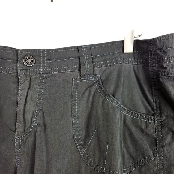 KUHL Pants Womens 14 Regular Green Convertible Hiking Roll Up Capris Pants - Picture 5 of 12